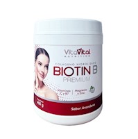 VitaVital Biotin B Premium Sabor Arándano - Frasco 450 G