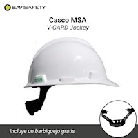 Casco Msa V-Gard Jockey con Slot Fas Track III