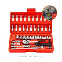 KIT HERRAMIENTAS MULTIUSOS 46 PIEZAS