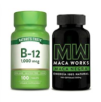 Maca negra y Vitamina B12 Tabletas