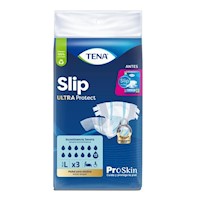 Pañales Tena Slip Ultra Protect Talla L - Bolsa 3 UN
