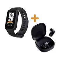 Combo Xiaomi Smart Band 9 Active Black + Redmi Buds 6 Play Black