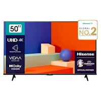 TV Hisense 50" 50A6K 4K UHD Smart VIDAA