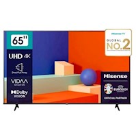 TV Hisense 65" 65A6K 4K UHD Smart VIDAA