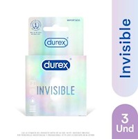 Durex Preservativo Invisible Caja x 3unid