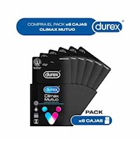 Pack x6 cajas Durex Clímax Mutuo