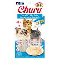 Churu Atún y Scallop Snack Húmedo para Gatos