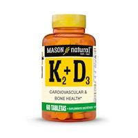 K2 + D3 Tabletas - Frasco 60 UN