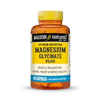Magnesio Glicinato Plus Cápsulas - Frasco 60 UN