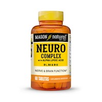 Neuro Complex B1, B6 y B12 Con Acido Alfa Lipoico - Frasco 60 UN