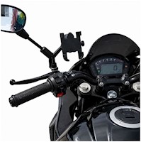 Soporte Celular de Aluminio para Moto con Cargador Carga Rápida USB