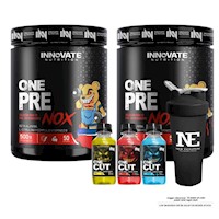 COMBO INNOVATE NUTRITION - 2 ONE PRE NOX 500 GR. FRUIT PUNCH + SHAKER