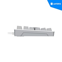 TECLADO MECANICO TKL ANTRYX MK840L WHITE(BLANCO) & GRAY, RED SWITCH