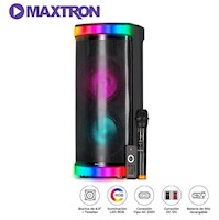 Parlante Maxtron ODYSSEYMX603AC iluminación LED BT USB con micrófono