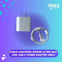 CABLE LIGHTNING IPHONE 12 PRO MAX, 20W, USB-C POWER ADAPTER USB-C
