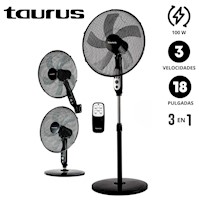 Ventilador TAURUS 3 en 1 APOLO 100 Watts Control remoto