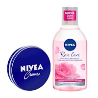 NIVEA Creme 150 ML + Agua Micelar Rose Petals con Agua de Rosas 400ML