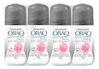 Obao Desodorante Roll On Mujer Piel Delicada X4 Und