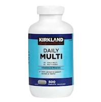 Multivitaminas y minerales Kirkland Signature - 500 tabletas