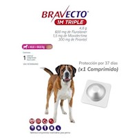 Antipulga Bravecto 40-60KG x 1 Tab Protección Mensual