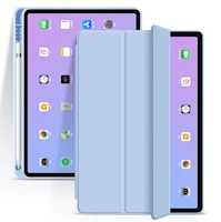 Smart Case para el iPad 10.2 SKY BLUE (CELESTE BEBE) + lamina de vidrio