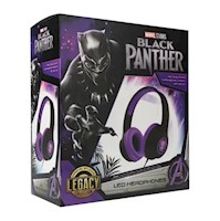 Auriculares con cable LED Marvel - Pantera Negra