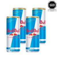 Red Bull Energizante Red Bull Sugarfree 4 Latas 250 ml