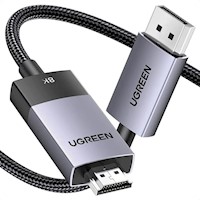 Cable UGREEN DisplayPort macho a HDMI macho 8K de 2 Metros DP115