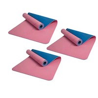 Tapete Yoga Antideslizante Rosado Azul 1.5m 3und