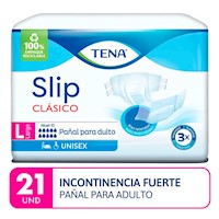 Pañal para adulto Tena Slip Clásico Talla L Paquete 21 und