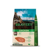 Alimento para Perros Raza Grande Puppy Bravery Pollo 12Kg