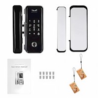 Cerradura Inteligente Smart Puerta De Vidrio Wifi Negro A6