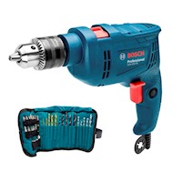 Taladro Percutor 550W + Set de Accs. 34 pzs Bosch GSB 550 RE