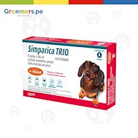 Antipulgas para perros - Simparica Trio X 1 Tableta De 5 A 10 Kg