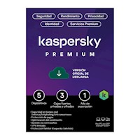 Kaspersky Antivirus Premium 5 Dispositivos Por 1 Año