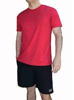 Polo deportivo licrado hombre Revati FT512-PH-M1 / rojo