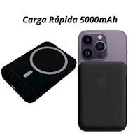 Cargador inalámbrico Negro Power Bank para iPhone 5000mah