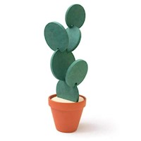 Set De Posavasos Modelo Cactus Con Soporte Maceta