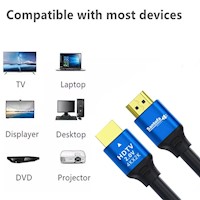 Cable HDMI 2.0 3 Metros SANTOFA Ultra HD 3D 4K 60hz 2160P PVC