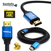 Cable HDMI 2.0 15 Metros SANTOFA Ultra HD 3D 4K 60hz 2160P PVC