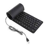 Teclado Flexible Siliconado WB-86 impermeable contra polvo USB