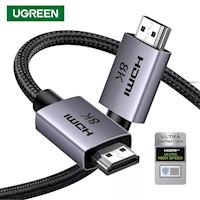 Cable Hdmi 2.1 8k 48gbps 2m UGREEN nailon 60Hz 4k 120Hz ULTRA HD HDR