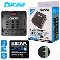 Estabilizador FORZA FVR-3002 3000VA 1500W 4 TOMAS 220V Regulador