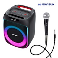 Parlante Karaoke MOVISUN Power Five 40W Bluetooth V50 Microfono TWS