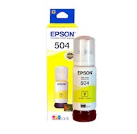 Botella de tinta EPSON T504 – Color Amarillo – 70 ml