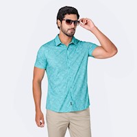Camisa Hombre Pionier Turquesa Brauth