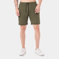 Short Hombre Gzuck Acid Wash/Dark Olive Alners