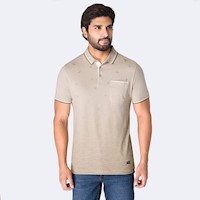 Polo Box Moda Hombre Pionier Beige Yordy