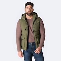 Chaleco Hombre Pionier Verde Militar Dreifuz