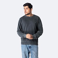 Poleras Hombre Pionier Acid Wash/Charcoal Kanuk
